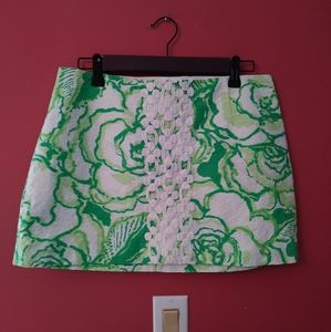NWOT Lilly Pulitzer Floral Miniskirt Size 10R